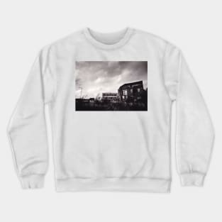 Waste ground and derelict building in Burslem, Stoke on Trent, UK - 1996 Crewneck Sweatshirt